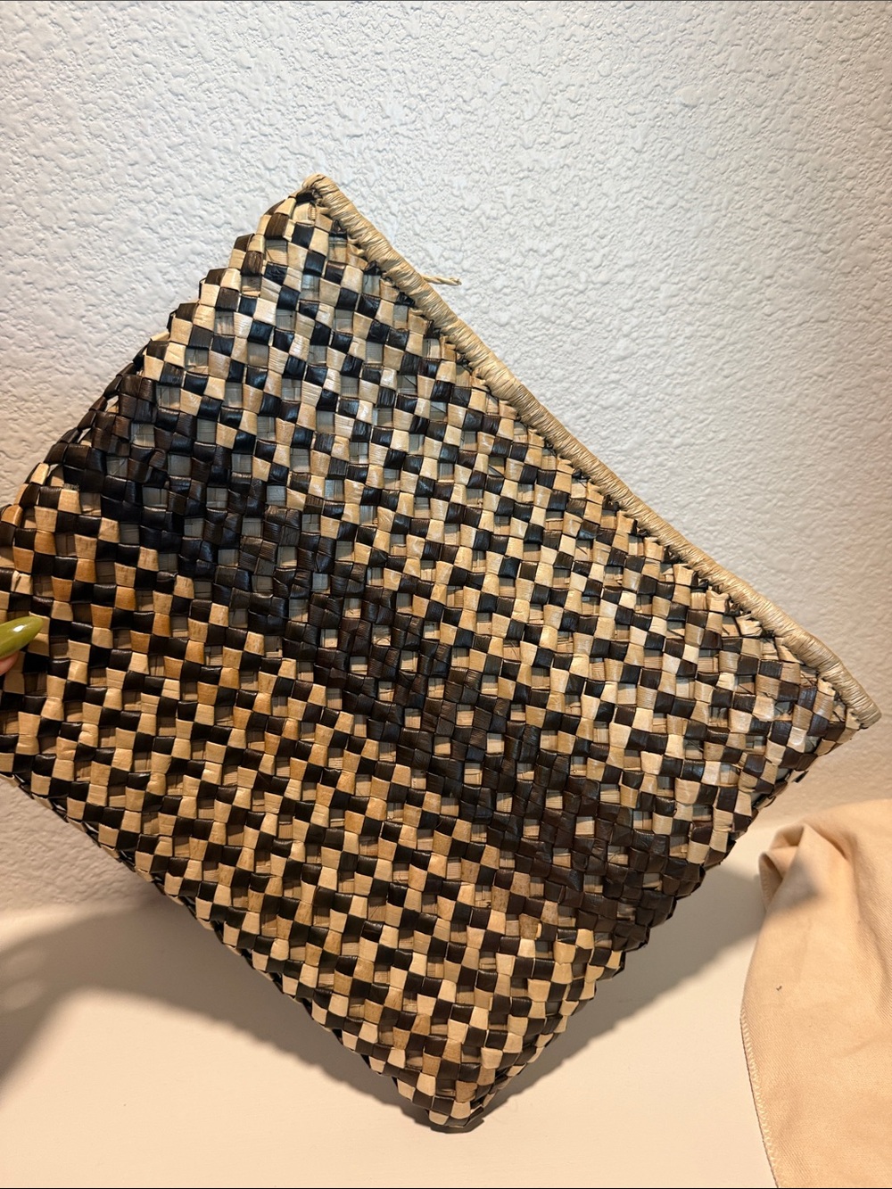 Vintage Style Woven Clutch